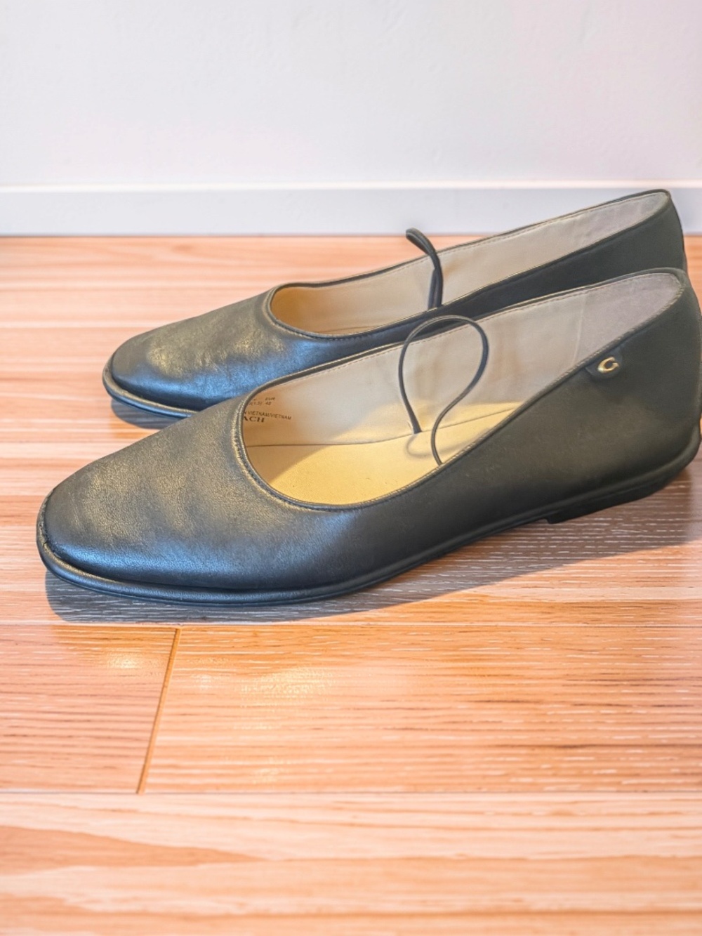 Coach leather ballet flats size 9.5B